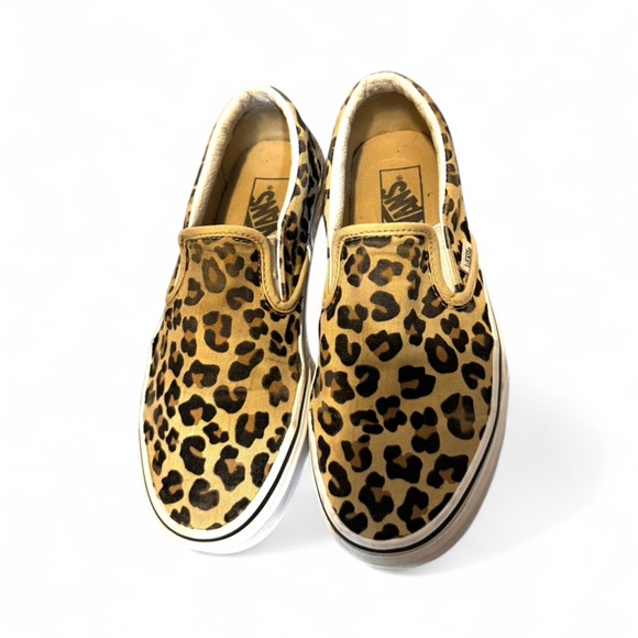 Vans | Leopard Animal Print Slip-On Sneakers | 7.5 - Picture 5 of 8